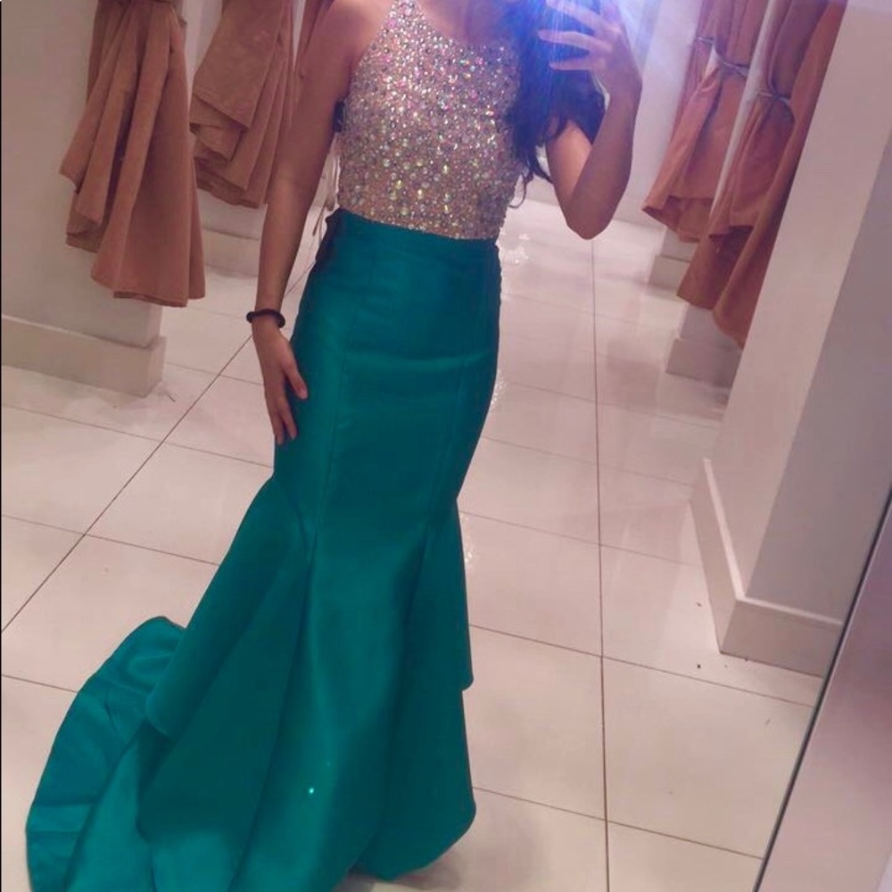 Green Prom Mermaid Dress